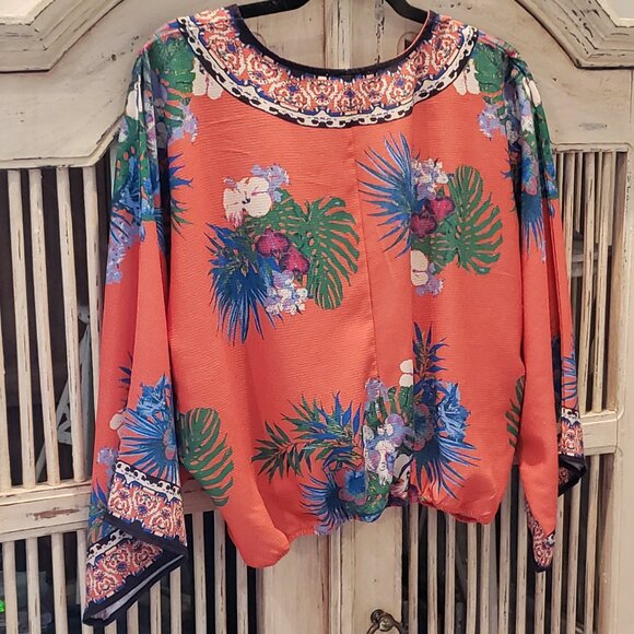 Flying Tomato Oversized Kimono Sleeve Blouse - Picture 5 of 8